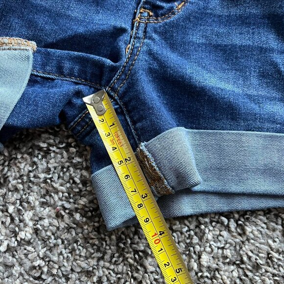 Mudd Shorts Womens Size 14 Blue Denim Midrise Cotton Button Shorts - Picture 7 of 8